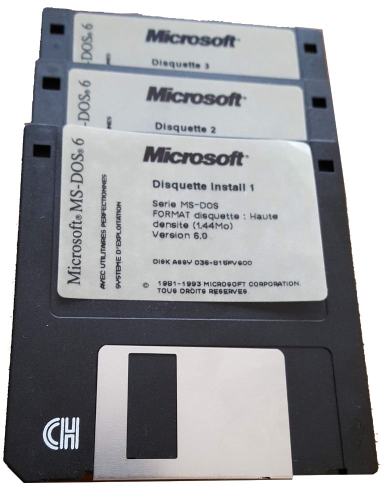 Original
              Microsoft MS-DOS disks set