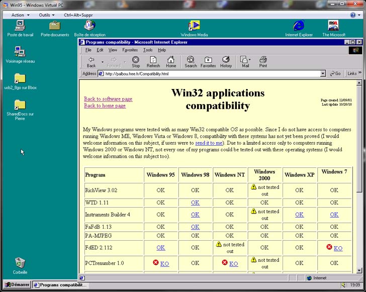 Windows 95 with IE